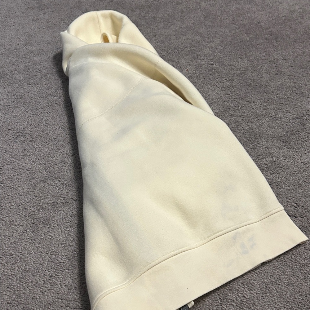 Nike Men's Cream Zip-Up Sweater - Picture 5 of 7